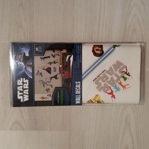 😎 NWT Star Wars wall decor - reposition-able stickers